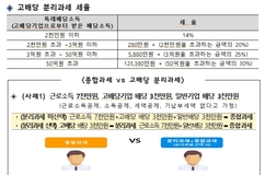 국세청, 내년 종소세 신고 때 '고배당 분리과세' 신청대상 안내