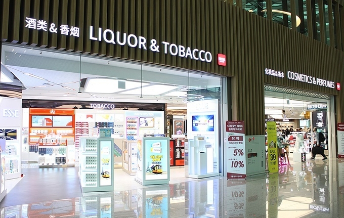 엔타스면세점 인천공항제2터미널점 전경<홈페이지 캡처>