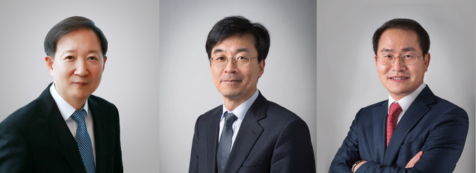 왼쪽부터 정진수 대표변호사, 이준상·이명수 경영전담 변호사.