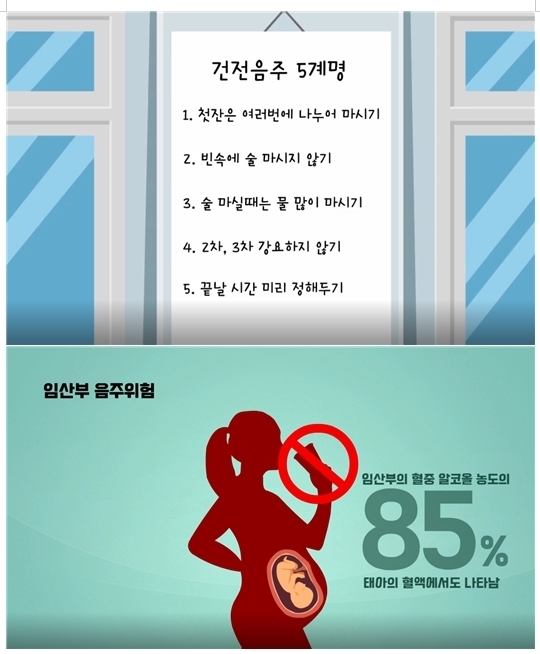 주류산업협회의 건전음주교육 애니메이션 자료. <자료제공=한국주류산업협회>