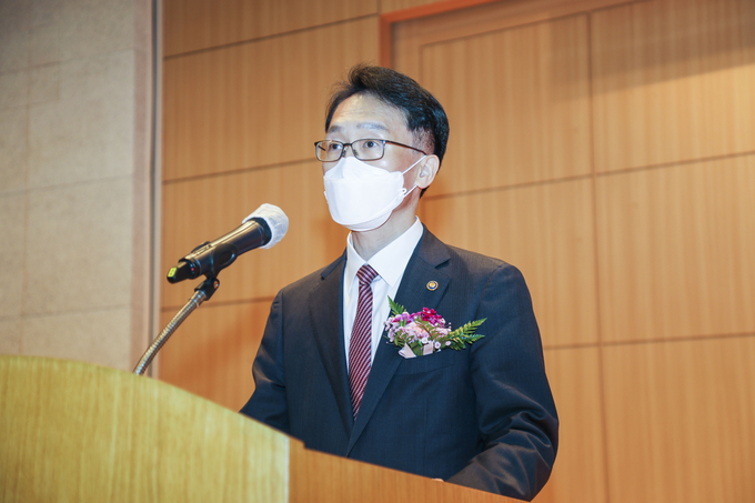 임재현 관세청장이 취임사를 하고 있다.(사진=관세청)