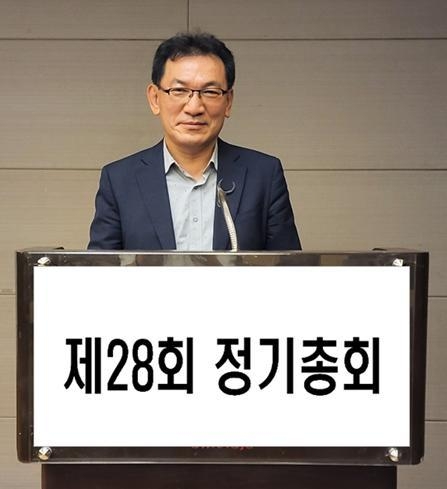 정병민 신임 광주지방공인회계사회장이 인사말을 하고 있다. 