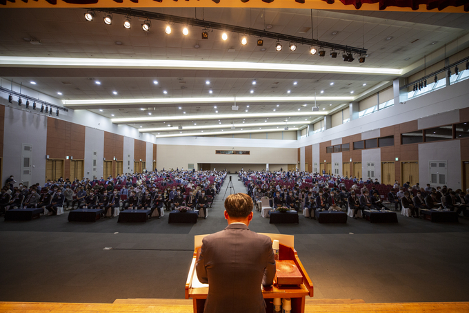 올해 정기총회에는 회원 1천600여명이 참석했다. 