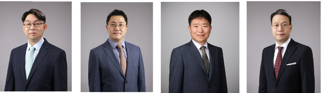 왼쪽부터 김민찬(감사본부), 이창근(종합서비스 본부), 박종민(세무본부), 이현석(컨설팅 본부) 파트너.