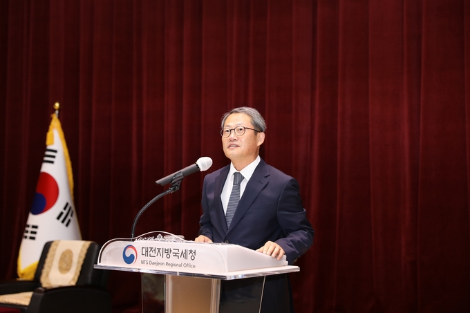 이경열 대전청장이 취임사를 하고 있다. 