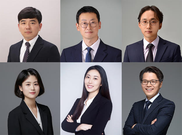 윗줄 왼쪽부터 나상원, 감정훈, 신형욱 파트너, 아랫줄 왼쪽부터 김효영, 이현진, 정종철 파트너.