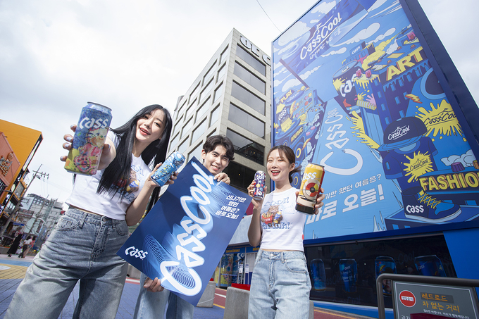 서울 홍대 ‘카스쿨’ 팝업 매장(사진=오비맥주)