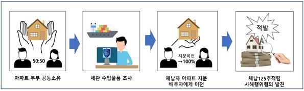 체납자 사해행위 사건 개요도(자료=서울세관)