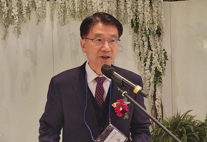 임채수 서울지방세무사회장이 축사를 하고 있다. 