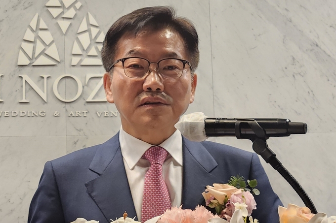 장동희 성동지역세무사회장이 인사말을 하고 있다. 