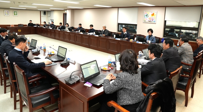 한국세무사회 상임이사회 전경.(사진=한국세무사회)