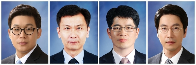 왼쪽부터 김민규, 김신, 노상호, 신재준 부대표.<사진=삼정>