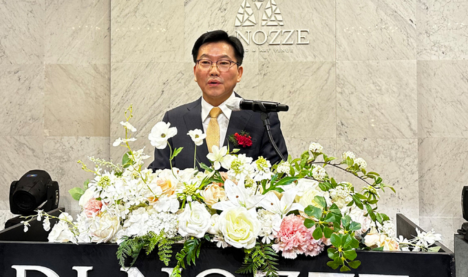 장동희 성동지역세무사회장이 인사말을 하고 있다.