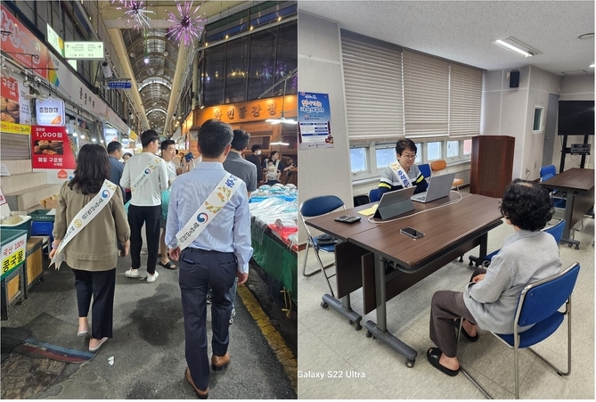 서대전지역세무사회는 이날 전통시장 장보기, 무료 세무상담에 나섰다. 