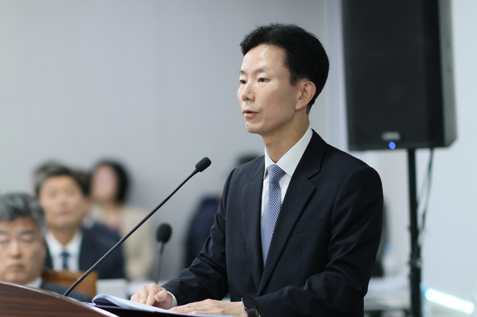 민주원 대구국세청장이 업무보고를 하고 있다.
