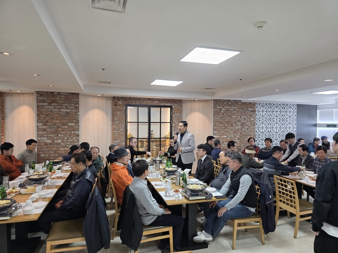 구재이 한국세무사회장이 인사말을 하고 있다. 