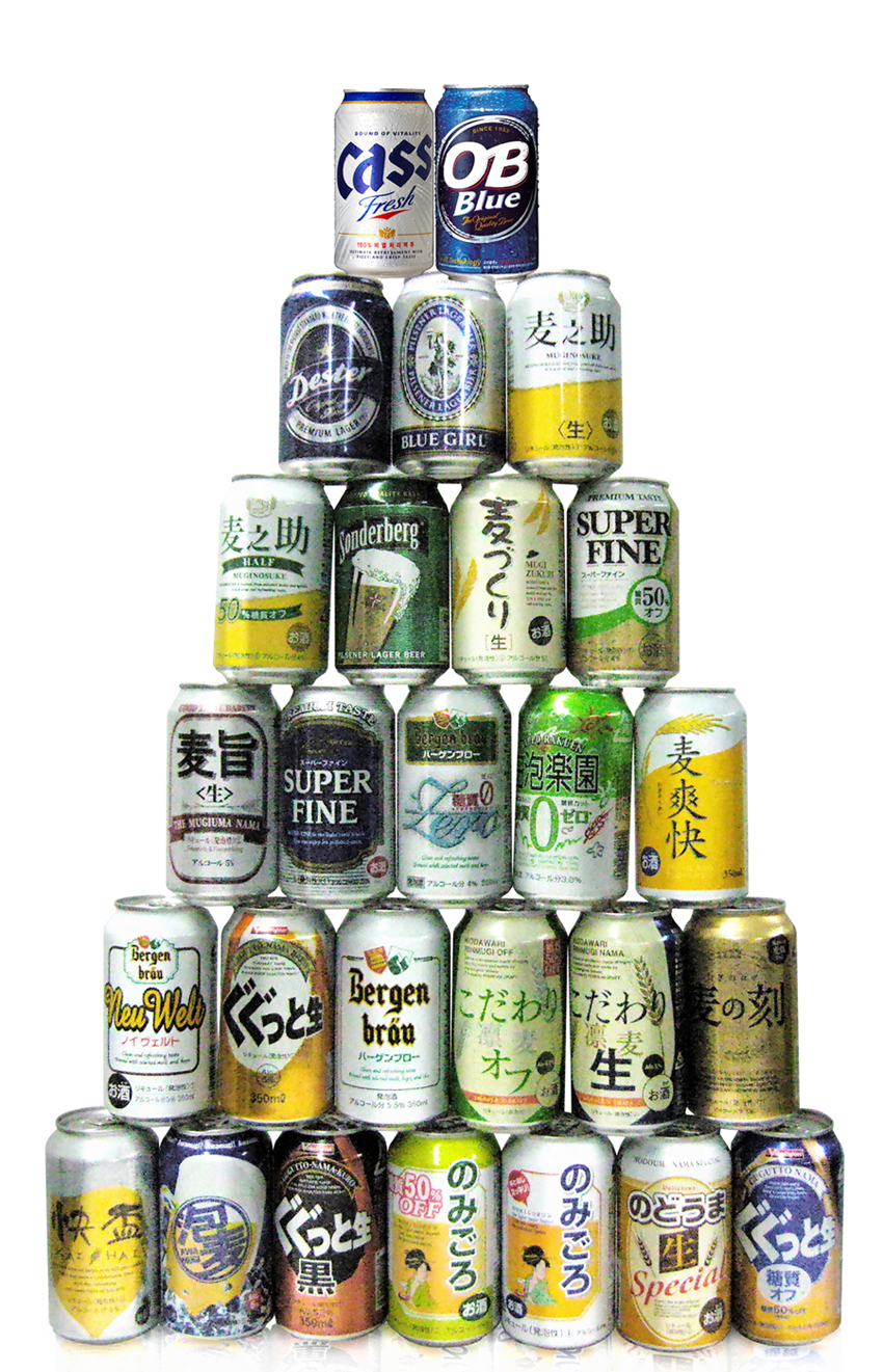 오비맥주 광주공장에서 생산하고 있는 수출용 맥주의 모습